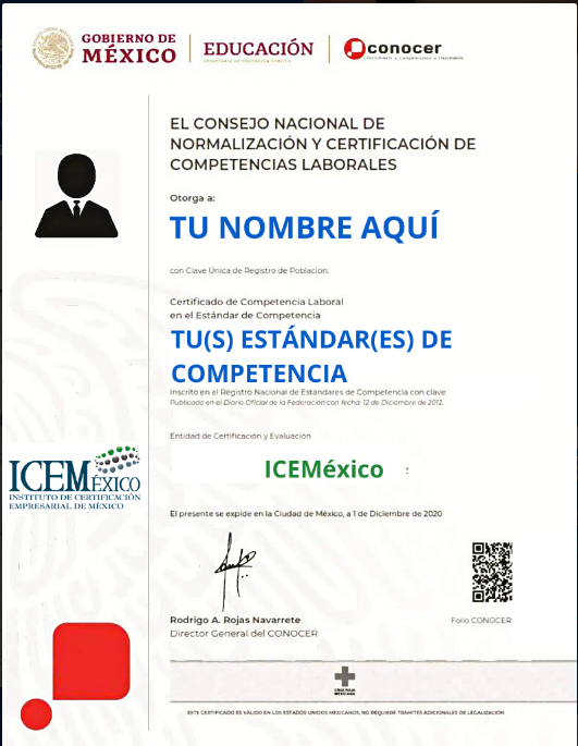 certificado CONOCER